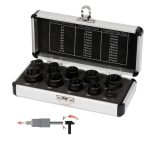 Bộ khẩu dài nhổ bulong gãy 3/8" 9-19mm 10 món Yato YT-06031