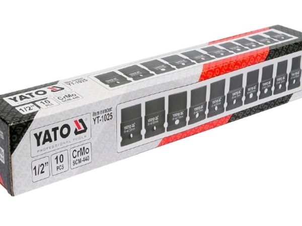 Bộ 10 khẩu 1/2"x39x10-22mm Yato YT-1025 - Ba Lan Bộ 10 khẩu 1/2"x39x10-22mm Yato YT-1025 - Ba Lan