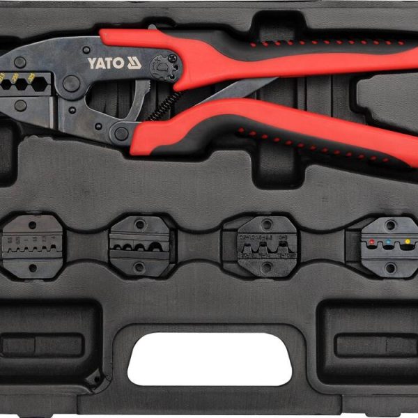 Bộ Kìm Bấm Cốt Tự Động Thay Hàm Nhanh YATO YT-2245 – Đa Năng 6 Chi Tiết Bộ Kìm Bấm Cốt Tự Động Thay Hàm Nhanh YATO YT-2245 – Đa Năng 6 Chi Tiết