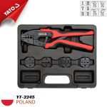 Bộ Kìm Bấm Cốt Tự Động Thay Hàm Nhanh YATO YT-2245 – Đa Năng 6 Chi Tiết