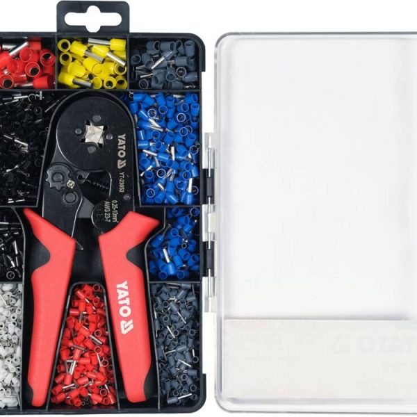 Bộ Kìm Bấm Cốt Tự Động YATO YT-23052 – Kìm 175mm Kèm 1201 Đầu Cốt Bộ Kìm Bấm Cốt Tự Động YATO YT-23052 – Kìm 175mm Kèm 1201 Đầu Cốt