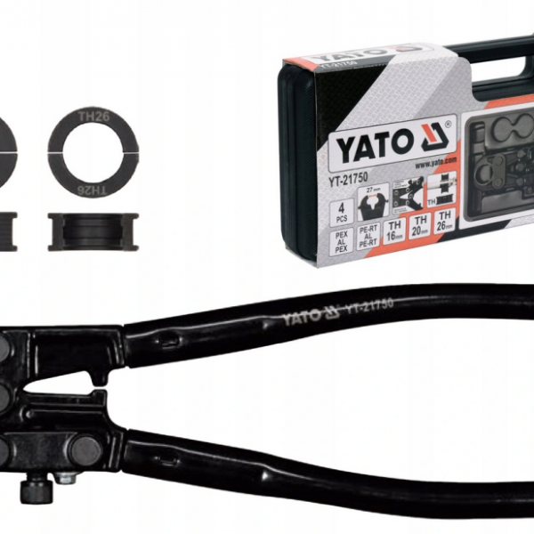 Kìm Bấm Ống PEX-AL-PEX YATO YT-21750 – Bộ 4 Chi Tiết Kìm Bấm Ống PEX-AL-PEX YATO YT-21750 – Bộ 4 Chi Tiết