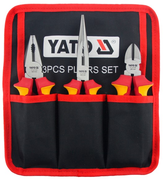 Bộ Kìm Cách Điện YATO YT-39601 – 3 Chi Tiết VDE 1000V Bộ Kìm Cách Điện YATO YT-39601 – 3 Chi Tiết VDE 1000V