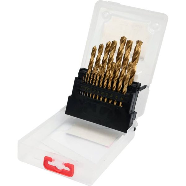 Bộ Mũi Khoan Xoắn YATO YT-44675 – 19 Chi Tiết, HSS, Phủ Titan, Chuẩn DIN 338, Ø1-10mm Bộ Mũi Khoan Xoắn YATO YT-44675 – 19 Chi Tiết, HSS, Phủ Titan, Chuẩn DIN 338, Ø1-10mm