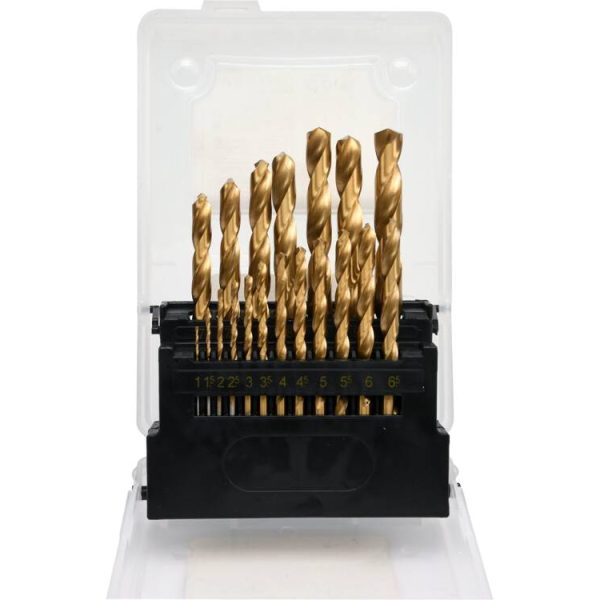 Bộ Mũi Khoan Xoắn YATO YT-44675 – 19 Chi Tiết, HSS, Phủ Titan, Chuẩn DIN 338, Ø1-10mm Bộ Mũi Khoan Xoắn YATO YT-44675 – 19 Chi Tiết, HSS, Phủ Titan, Chuẩn DIN 338, Ø1-10mm