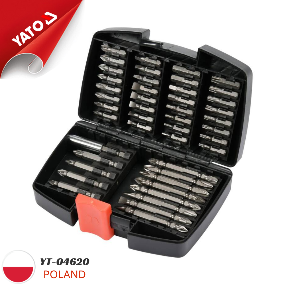 Bộ Mũi Vít Tổng Hợp 1/4" 45 Chi Tiết YATO YT-04620 Bộ Mũi Vít Tổng Hợp 1/4" 45 Chi Tiết YATO YT-04620