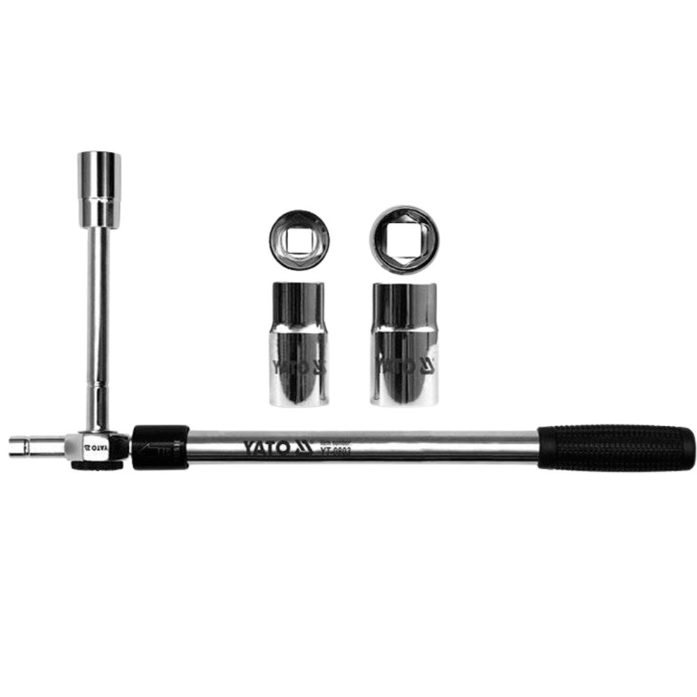 Bộ tay vận chữ T 1/2" 4 chi tiết 17X19X21X23mm Yato YT-0803 Bộ tay vận chữ T 1/2" 4 chi tiết 17X19X21X23mm Yato YT-0803