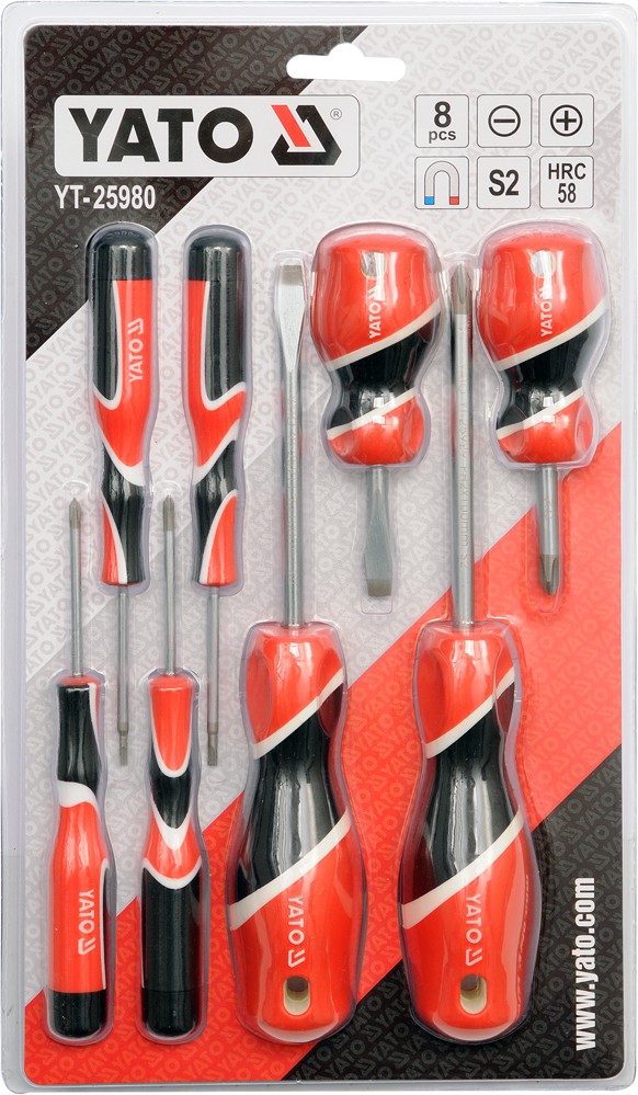 Bộ Tô vít Tổng hợp 8 Chi Tiết Yato YT-25980 Bộ Tô vít Tổng hợp 8 Chi Tiết Yato YT-25980