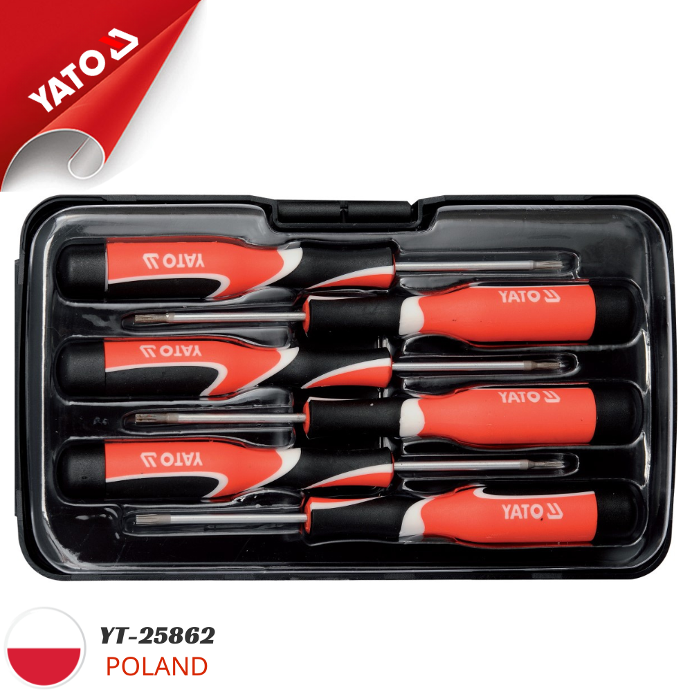 Bộ Tô vít 6 Chi Tiết Mini YATO YT-25862 Bộ Tô vít 6 Chi Tiết Mini YATO YT-25862