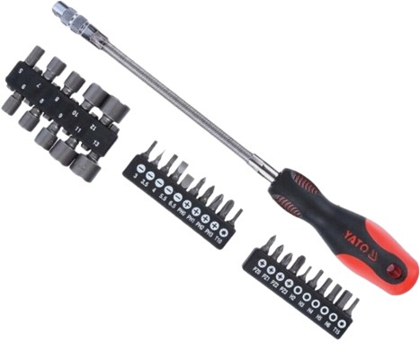 Bộ Tô vít Dẻo Đa năng 31 Chi Tiết Yato YT-2780 Bộ Tô vít Dẻo Đa năng 31 Chi Tiết Yato YT-2780