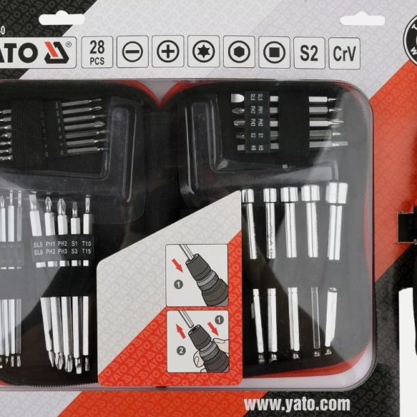 Bộ Tô vít 1/4" Tổng hợp 28 chi tiết YATO YT-27940 Bộ Tô vít 1/4" Tổng hợp 28 chi tiết YATO YT-27940