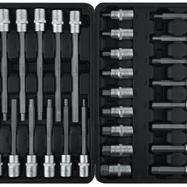Bộ tuýp 1/2" mũi vít lục giác 5-19mm 30 chi tiết Yato YT-77540 - Ba Lan Bộ tuýp 1/2" mũi vít lục giác 5-19mm 30 chi tiết Yato YT-77540 - Ba Lan