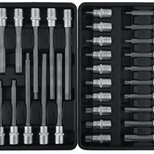 Bộ tuýp 1/2" mũi vít sao T20-T70 32 chi tiết Yato YT-77541 - Ba Lan Bộ tuýp 1/2" mũi vít sao T20-T70 32 chi tiết Yato YT-77541 - Ba Lan