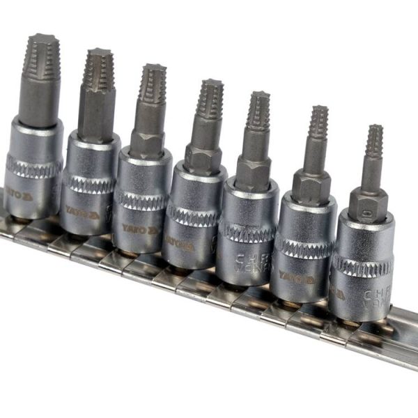 Bộ tuýp 1/4" mũi sao xoắn tháo gỡ ốc sao bị hỏng 7 chi tiết Yato YT-04581 - Ba Lan Bộ tuýp 1/4" mũi sao xoắn tháo gỡ ốc sao bị hỏng 7 chi tiết Yato YT-04581 - Ba Lan