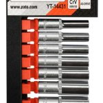 Bộ tuýp lục giác dài 50mm 1/4" 8 chi tiết YT-14431 - Ba Lan