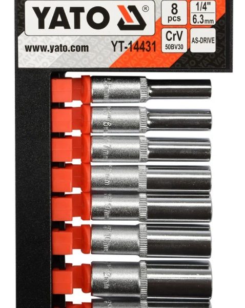 Bộ tuýp lục giác dài 50mm 1/4" 8 chi tiết YT-14431 - Ba Lan