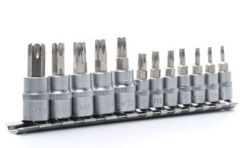 Bộ tuýp mũi sao 1/4" 3/8" 12 chi tiết T8-T55 YT-0430 - Ba Lan Bộ tuýp mũi sao 1/4" 3/8" 12 chi tiết T8-T55 YT-0430 - Ba Lan