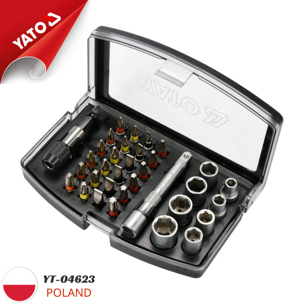 Bộ Tuýp Mũi Vít 34 Chi Tiết YATO YT-04623 Bộ Tuýp Mũi Vít 34 Chi Tiết YATO YT-04623