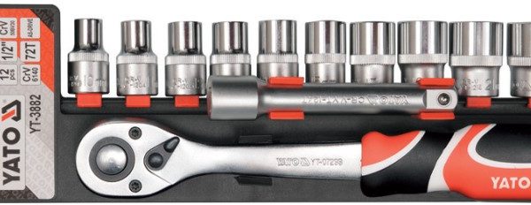 Bộ tuýp tay vặn 1/2" 10-24mm 12 chi tiết Yato YT-38821 - Ba Lan