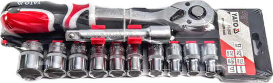 Bộ tuýp tay vặn 1/2" 10-24mm 12 chi tiết Yato YT-38821 - Ba Lan Bộ tuýp tay vặn 1/2" 10-24mm 12 chi tiết Yato YT-38821 - Ba Lan