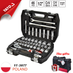 Bộ tuýp tay vặn 1/2" 46 món Yato YT-3877 - Ba Lan