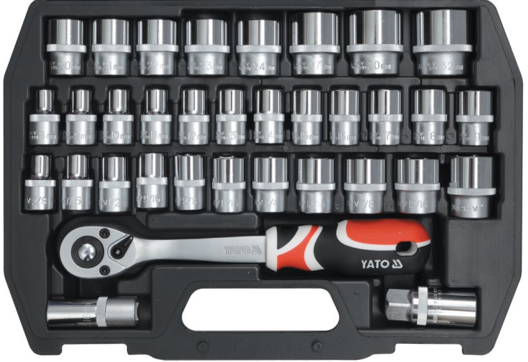 Bộ tuýp tay vặn 1/2" 46 món Yato YT-3877 - Ba Lan Bộ tuýp tay vặn 1/2" 46 món Yato YT-3877 - Ba Lan