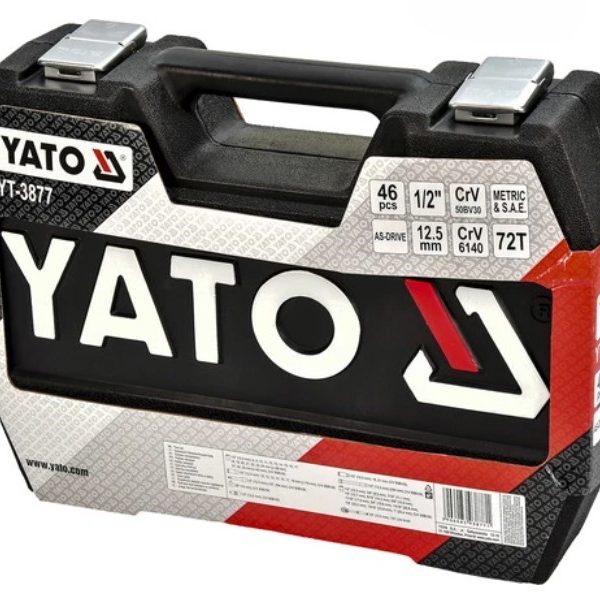 Bộ tuýp tay vặn 1/2" 46 món Yato YT-3877 - Ba Lan Bộ tuýp tay vặn 1/2" 46 món Yato YT-3877 - Ba Lan
