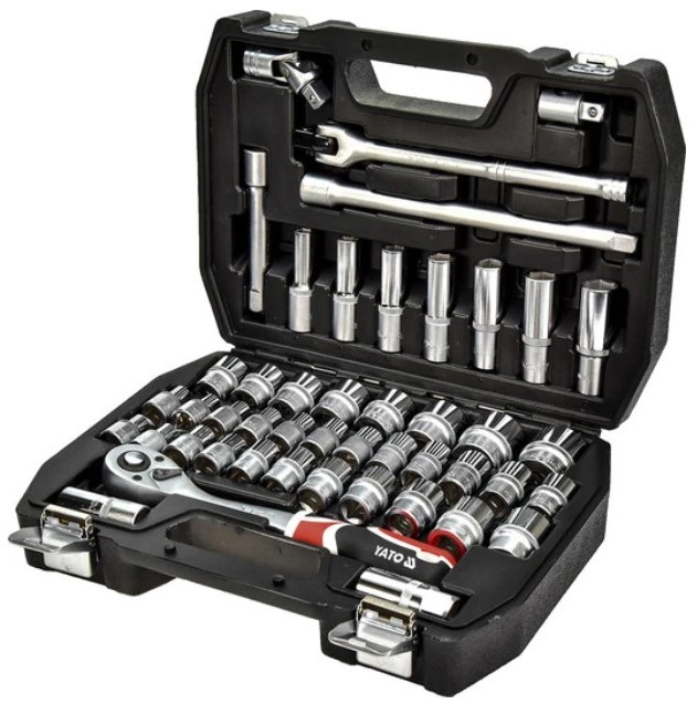 Bộ tuýp tay vặn 1/2" 46 món Yato YT-3877 - Ba Lan Bộ tuýp tay vặn 1/2" 46 món Yato YT-3877 - Ba Lan