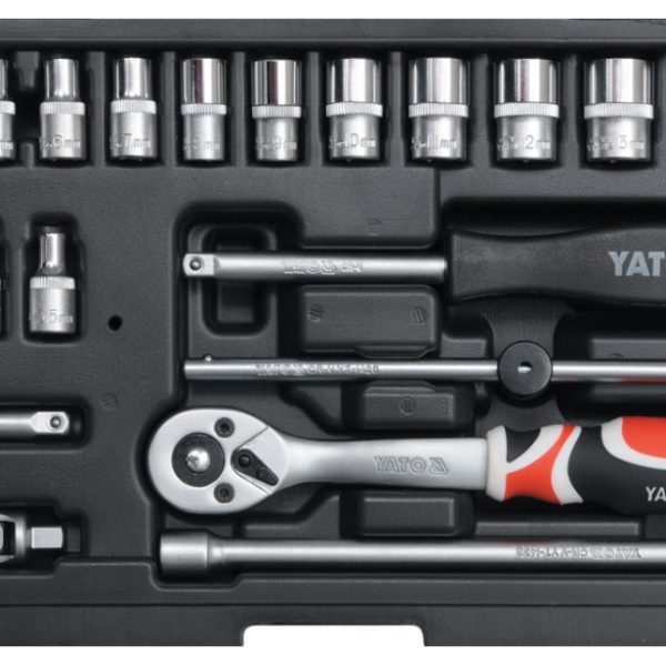 Bộ tuýp tay vặn 1/4" 3.5-14mm 20 chi tiết Yato YT-14491 Bộ tuýp tay vặn 1/4" 3.5-14mm 20 chi tiết Yato YT-14491