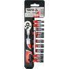 Bộ tuýp tay vặn 1/4" 12 chi tiết Yato YT-14432 Bộ tuýp tay vặn 1/4" 12 chi tiết Yato YT-14432