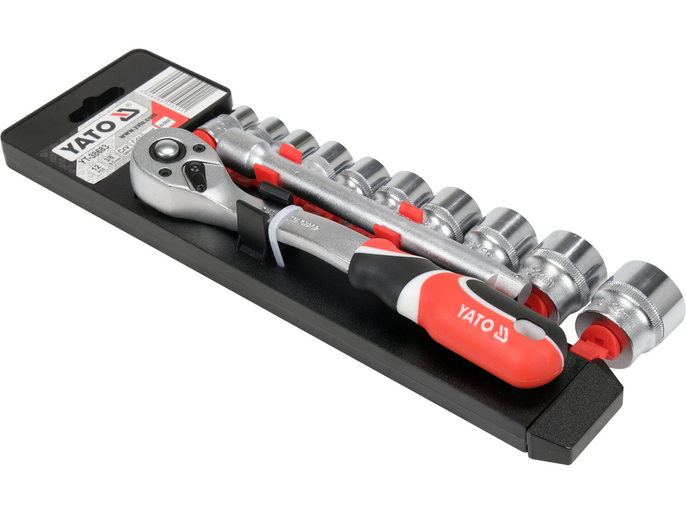Bộ tuýp tay vặn 10-24mm 3/8" 12 món Yato YT-38683 - Ba Lan Bộ tuýp tay vặn 10-24mm 3/8" 12 món Yato YT-38683 - Ba Lan