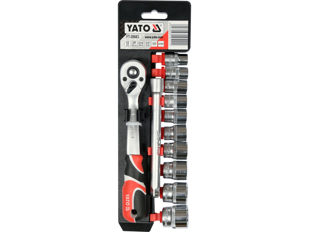 Bộ tuýp tay vặn 10-24mm 3/8" 12 món Yato YT-38683 - Ba Lan Bộ tuýp tay vặn 10-24mm 3/8" 12 món Yato YT-38683 - Ba Lan