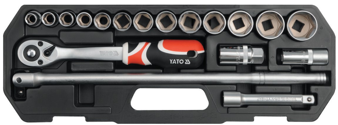 Bộ tuýp tay vặn 11-32mm 1/2" 18 món Yato YT-3870 - Ba Lan Bộ tuýp tay vặn 11-32mm 1/2" 18 món Yato YT-3870 - Ba Lan