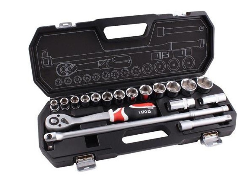 Bộ tuýp tay vặn 11-32mm 1/2" 18 món Yato YT-3870 - Ba Lan Bộ tuýp tay vặn 11-32mm 1/2" 18 món Yato YT-3870 - Ba Lan