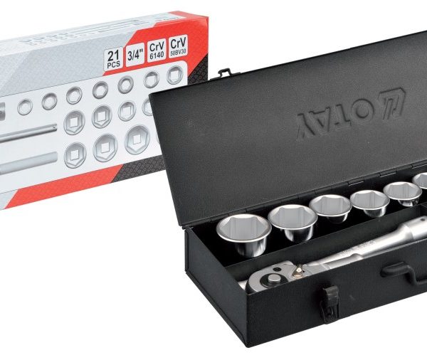 Bộ tuýp tay vặn 3/4" 19-50mm 20 chi tiết Yato YT-1335 - Ba Lan Bộ tuýp tay vặn 3/4" 19-50mm 20 chi tiết Yato YT-1335 - Ba Lan