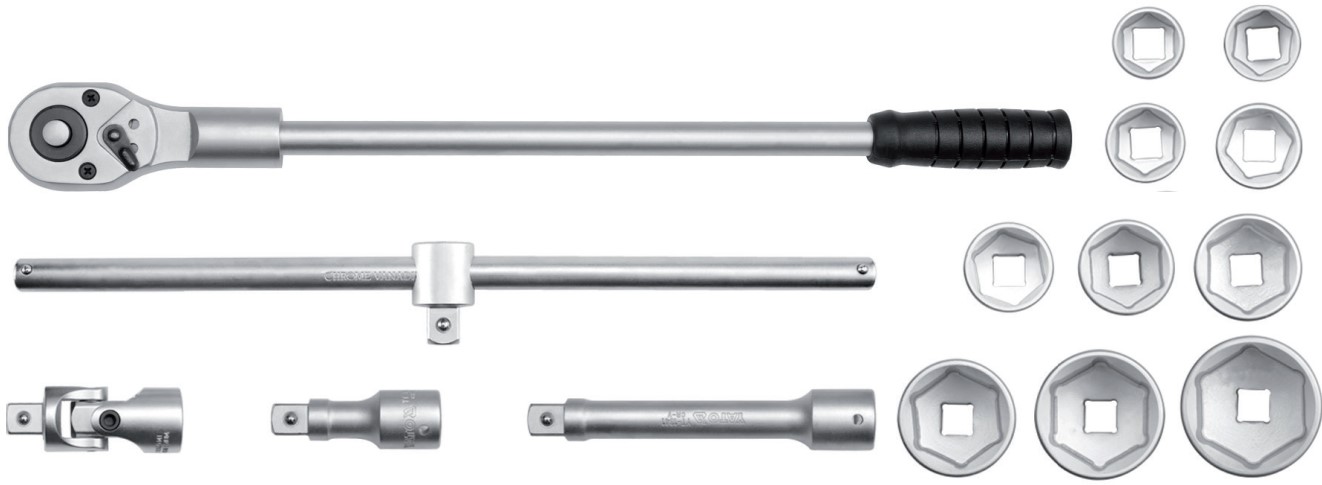 Bộ tuýp tay vặn 3/4" 30-60mm 15 chi tiết Yato YT-1334 - Ba Lan Bộ tuýp tay vặn 3/4" 30-60mm 15 chi tiết Yato YT-1334 - Ba Lan