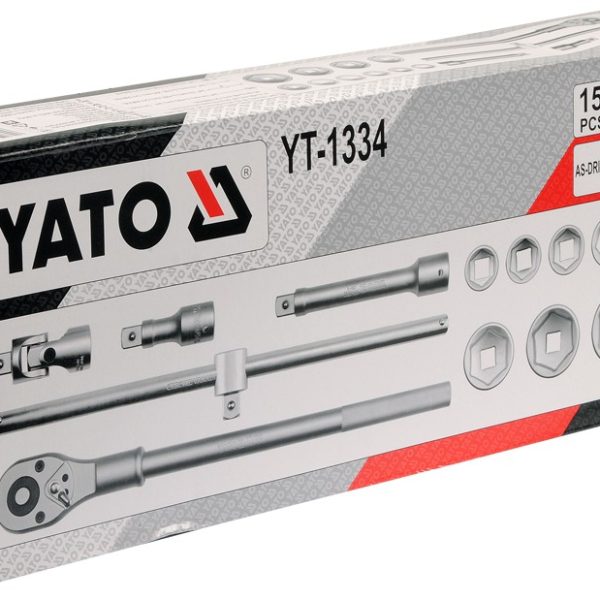 Bộ tuýp tay vặn 3/4" 30-60mm 15 chi tiết Yato YT-1334 - Ba Lan Bộ tuýp tay vặn 3/4" 30-60mm 15 chi tiết Yato YT-1334 - Ba Lan