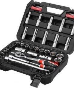 Bộ tuýp tay vặn tổng hợp 1/4" 1/2" 60 chi tiết Yato YT-12660 - Ba Lan