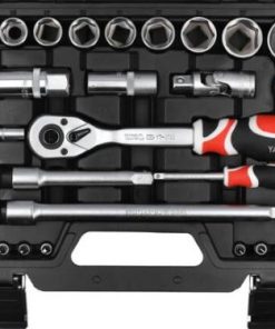 Bộ tuýp tay vặn tổng hợp 1/4" 1/2" 60 chi tiết Yato YT-12660 - Ba Lan Bộ tuýp tay vặn tổng hợp 1/4" 1/2" 60 chi tiết Yato YT-12660 - Ba Lan