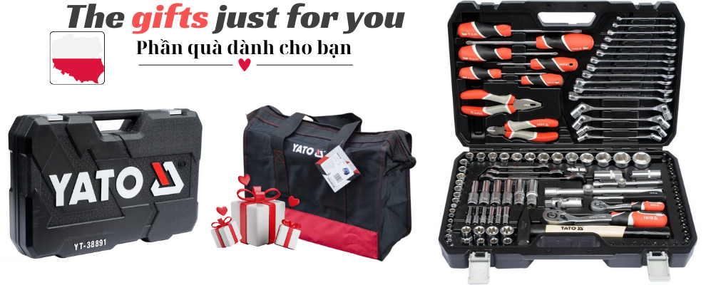Bộ tuýp tay vặn tổng hợp 109 chi tiết Yato YT-38891 Bộ tuýp tay vặn tổng hợp 109 chi tiết Yato YT-38891
