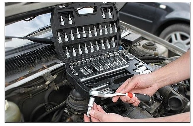 Bộ tuýp tay vặn tổng hợp 3/8" 58 chi tiết Yato YT-3857 - Ba Lan Bộ tuýp tay vặn tổng hợp 3/8" 58 chi tiết Yato YT-3857 - Ba Lan