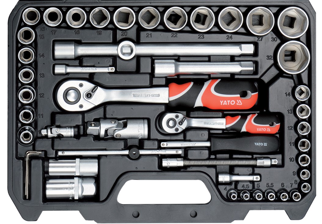 Bộ tuýp tay vặn tổng hợp 1/4" 1/2" 94 chi tiết Yato YT-12681 - Ba Lan Bộ tuýp tay vặn tổng hợp 1/4" 1/2" 94 chi tiết Yato YT-12681 - Ba Lan