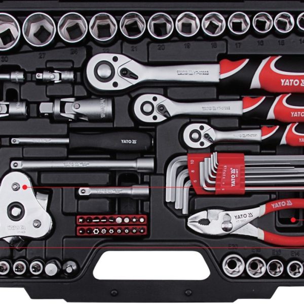 Bộ Tuýp Tay Vặn Tổng Hợp Cao Cấp 126 Món Yato YT-38875 Bộ Tuýp Tay Vặn Tổng Hợp Cao Cấp 126 Món Yato YT-38875