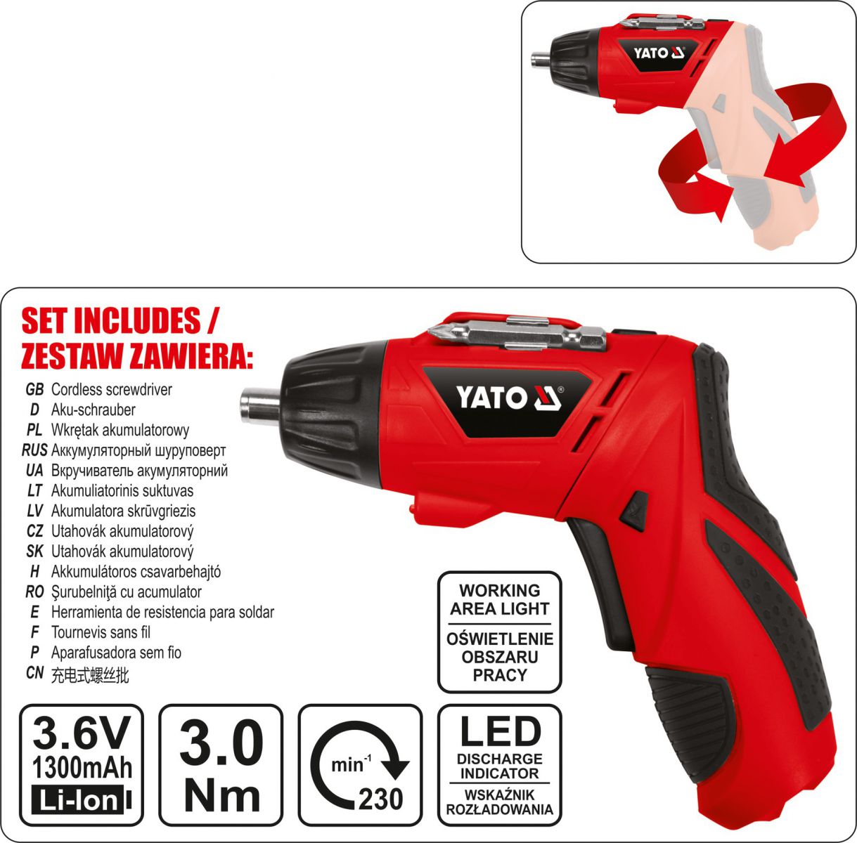 Bộ dụng cụ sửa chữa 100 chi tiết Yato YT-12685 Bộ dụng cụ sửa chữa 100 chi tiết Yato YT-12685