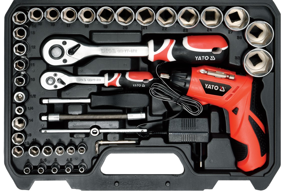 Bộ dụng cụ sửa chữa 100 chi tiết Yato YT-12685 Bộ dụng cụ sửa chữa 100 chi tiết Yato YT-12685