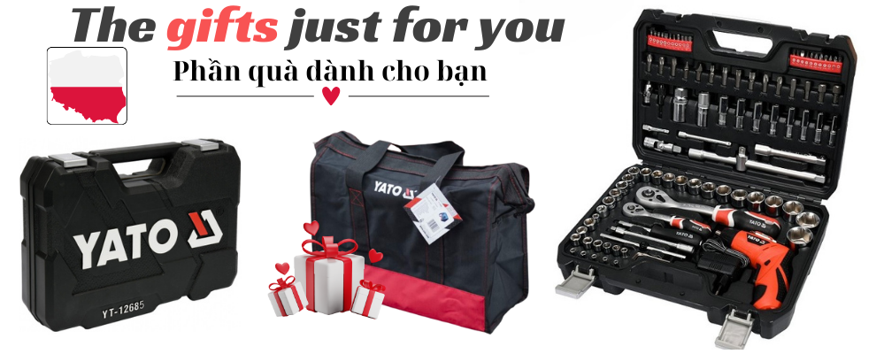 Bộ dụng cụ sửa chữa 100 chi tiết Yato YT-12685 Bộ dụng cụ sửa chữa 100 chi tiết Yato YT-12685