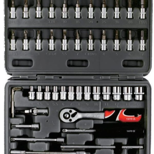 Bộ tuýp tay vặn 1/4" 46 chi tiết Yato YT-14474