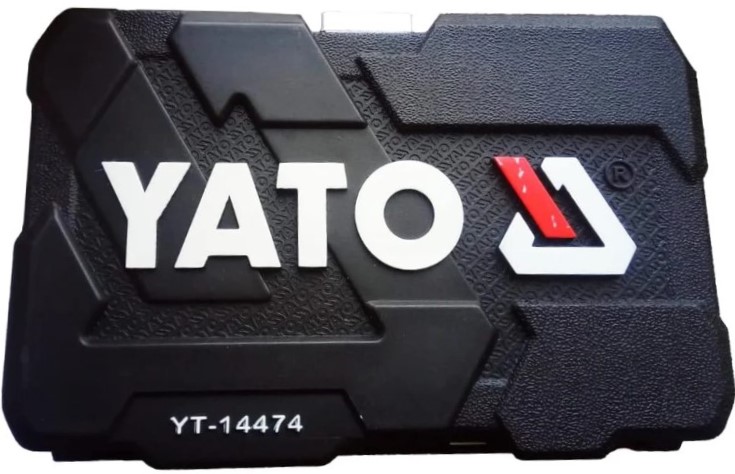 Bộ tuýp tay vặn 1/4" 46 chi tiết Yato YT-14474 Bộ tuýp tay vặn 1/4" 46 chi tiết Yato YT-14474