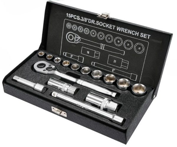 Bộ tuýp vặn tay tổng hợp 3/8" 15 món Yato YT-38631 - Ba Lan Bộ tuýp vặn tay tổng hợp 3/8" 15 món Yato YT-38631 - Ba Lan