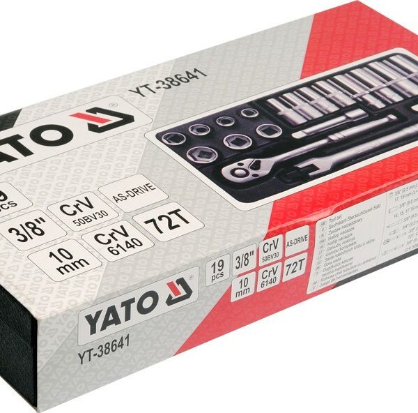 Bộ tuýp vặn tay tổng hợp 3/8" 19 món Yato YT-38641 - Ba Lan Bộ tuýp vặn tay tổng hợp 3/8" 19 món Yato YT-38641 - Ba Lan